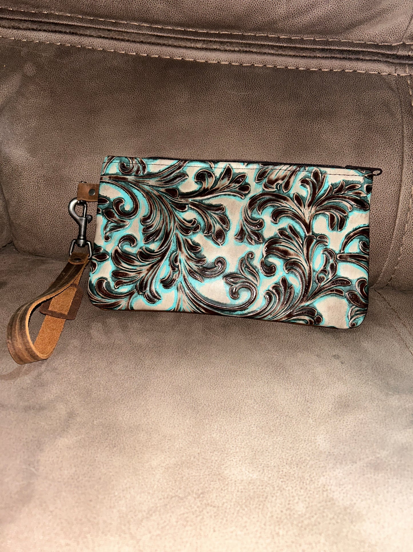 Leather Wristlet