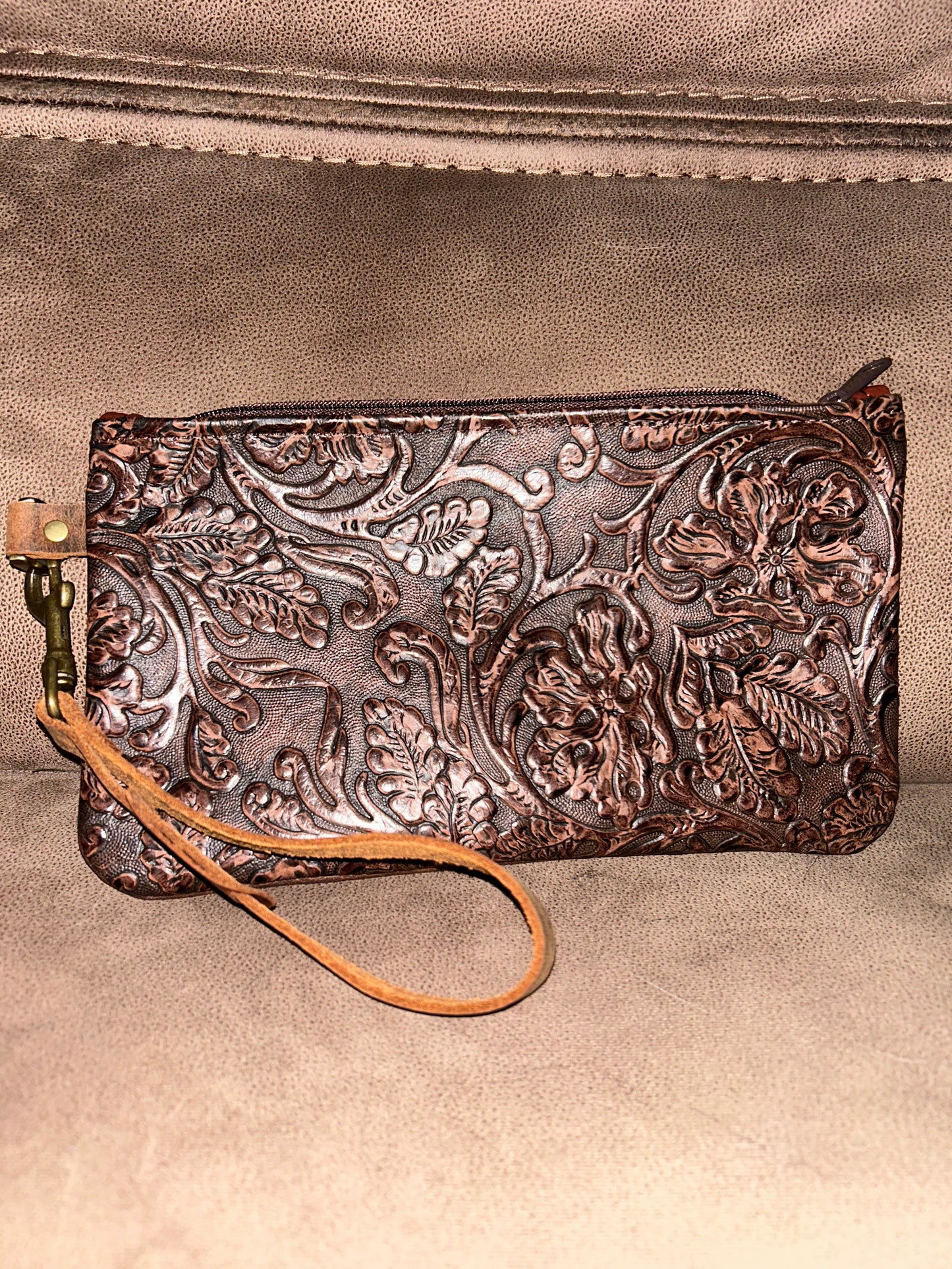 Leather Wristlet