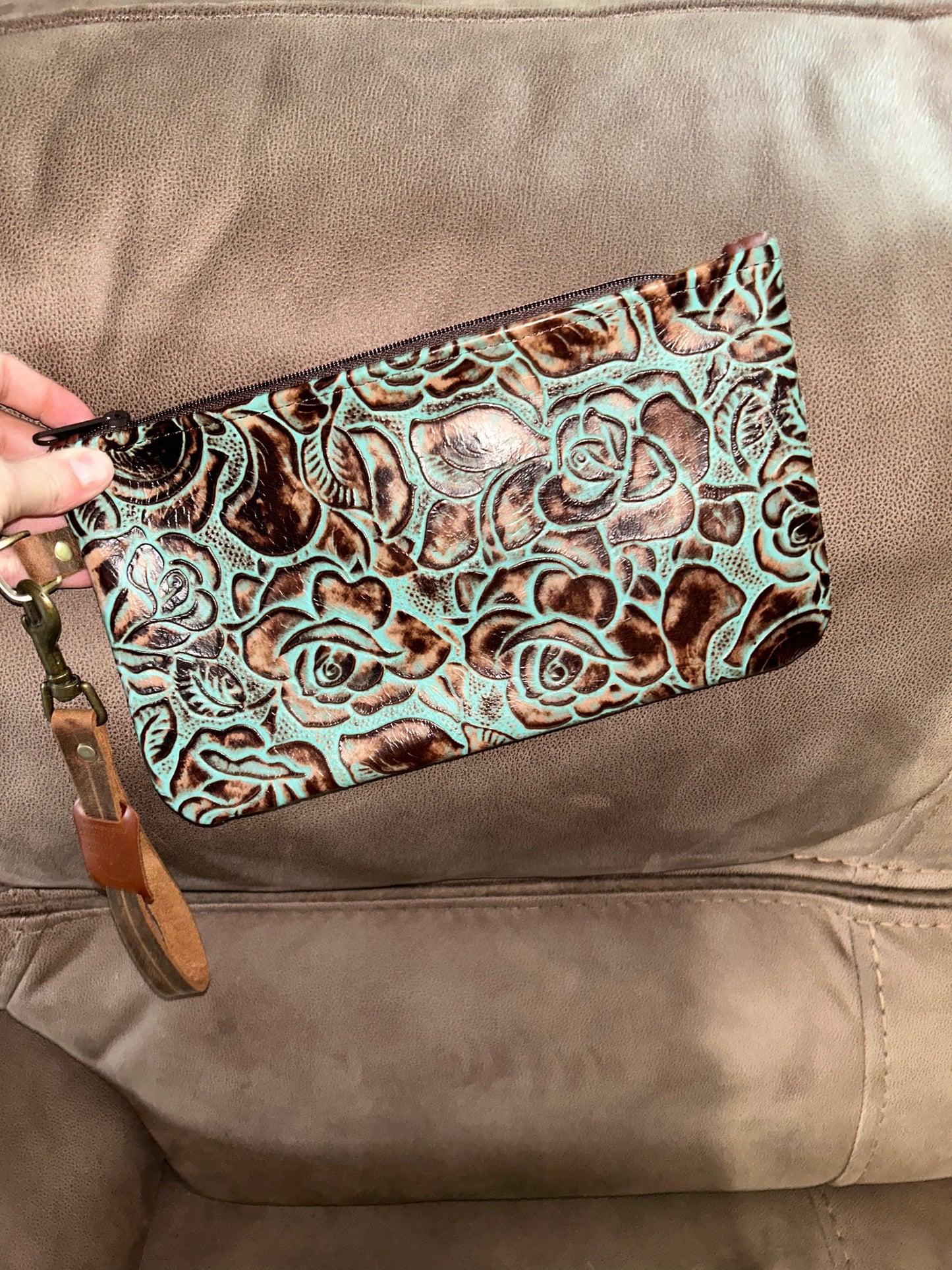 Leather Wristlet